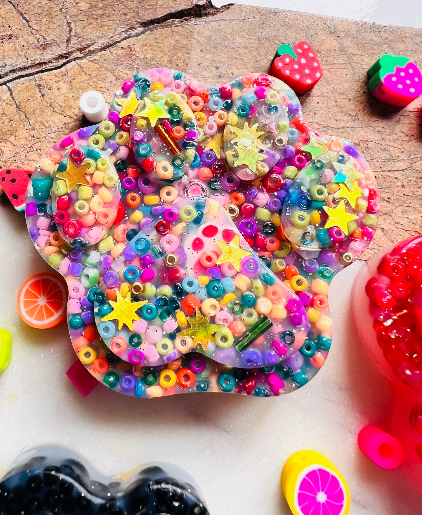 ANIMAL PAW Picky Pad | Easter | 8 Colour Neurodiverse Stimming Distracting Nail Skin Picking Stress Fidget Aid Latex free Made UK