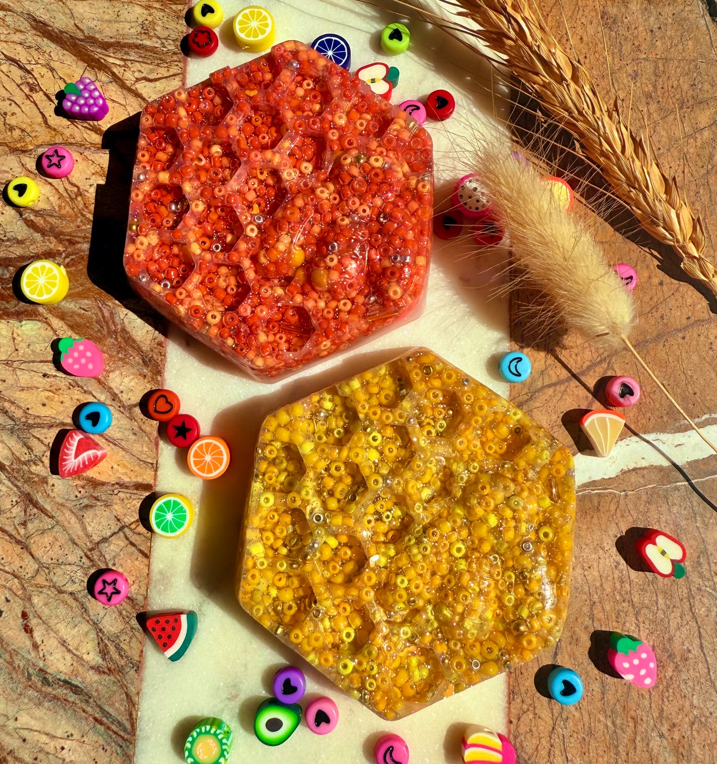 HONEYCOMB picky pad | Easter |8 Colour | Neurodiverse Stimming Distracting Nail Skin Picking Stress | Fidget | Latex free |Made UK