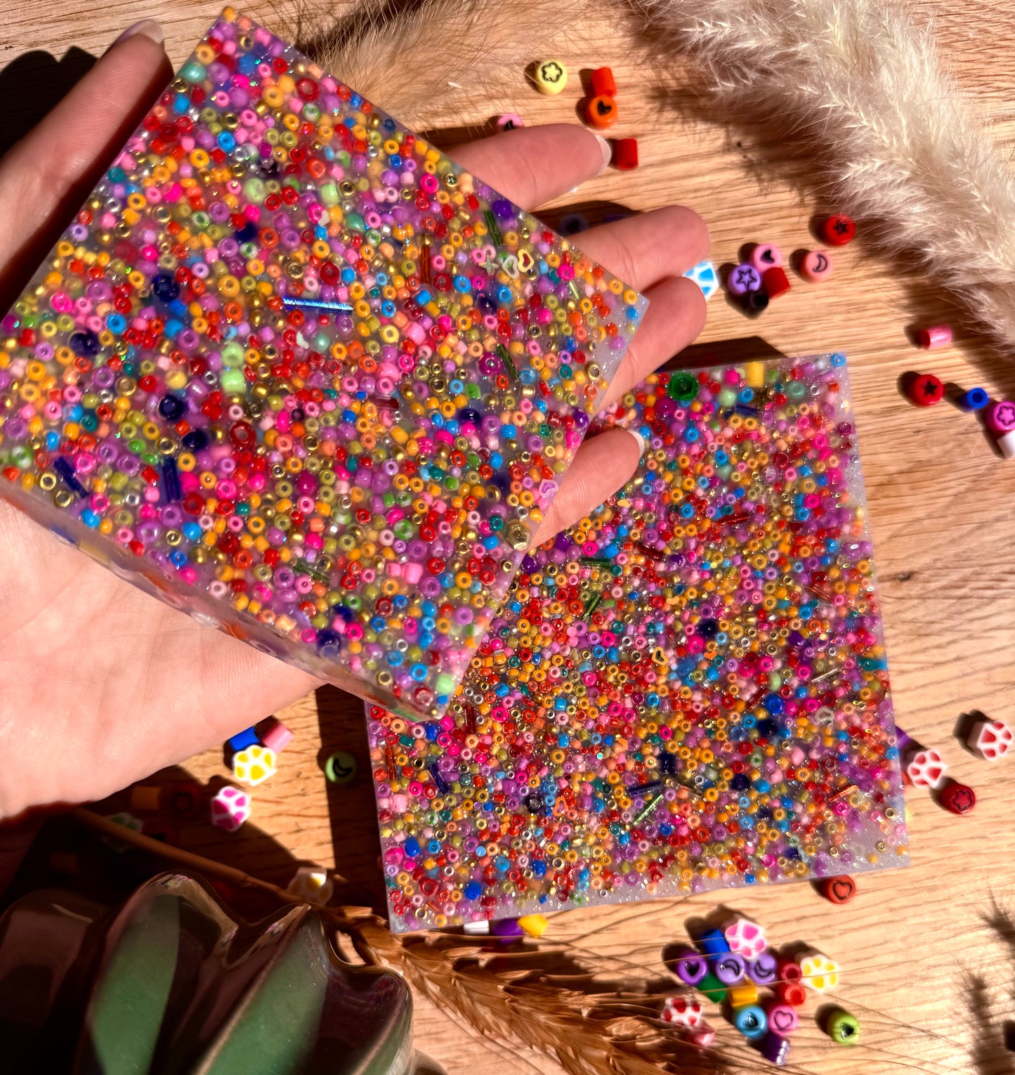 SCAVENGER HUNT picky pad |3 sizes | Valentine |Neurodiverse Stimming Distracting Nail Skin Picking Stress Fidget Aid Random Beads Made UK