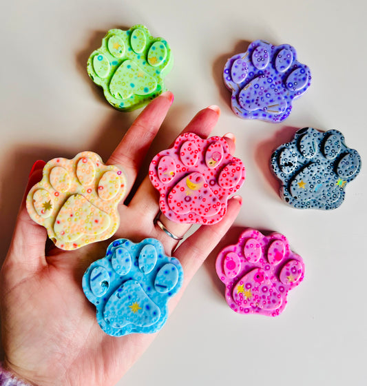 REMELTABLE 'PAW' picky pad | Reusable | 9 Colour options |Easter | Latex Free| Neurodiverse Distracting Nail Skin Picking Stress