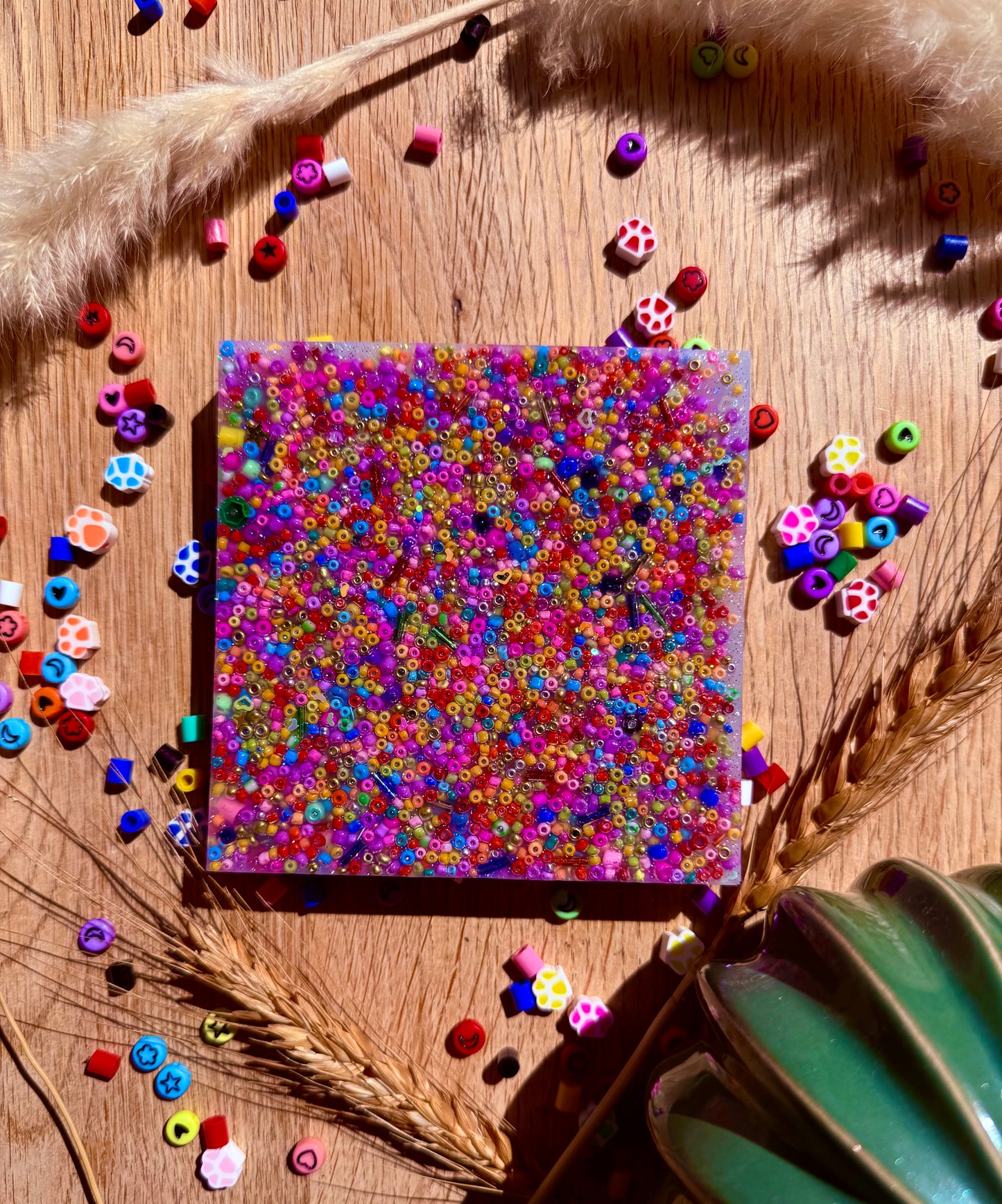 SCAVENGER HUNT picky pad |3 sizes | Valentine |Neurodiverse Stimming Distracting Nail Skin Picking Stress Fidget Aid Random Beads Made UK