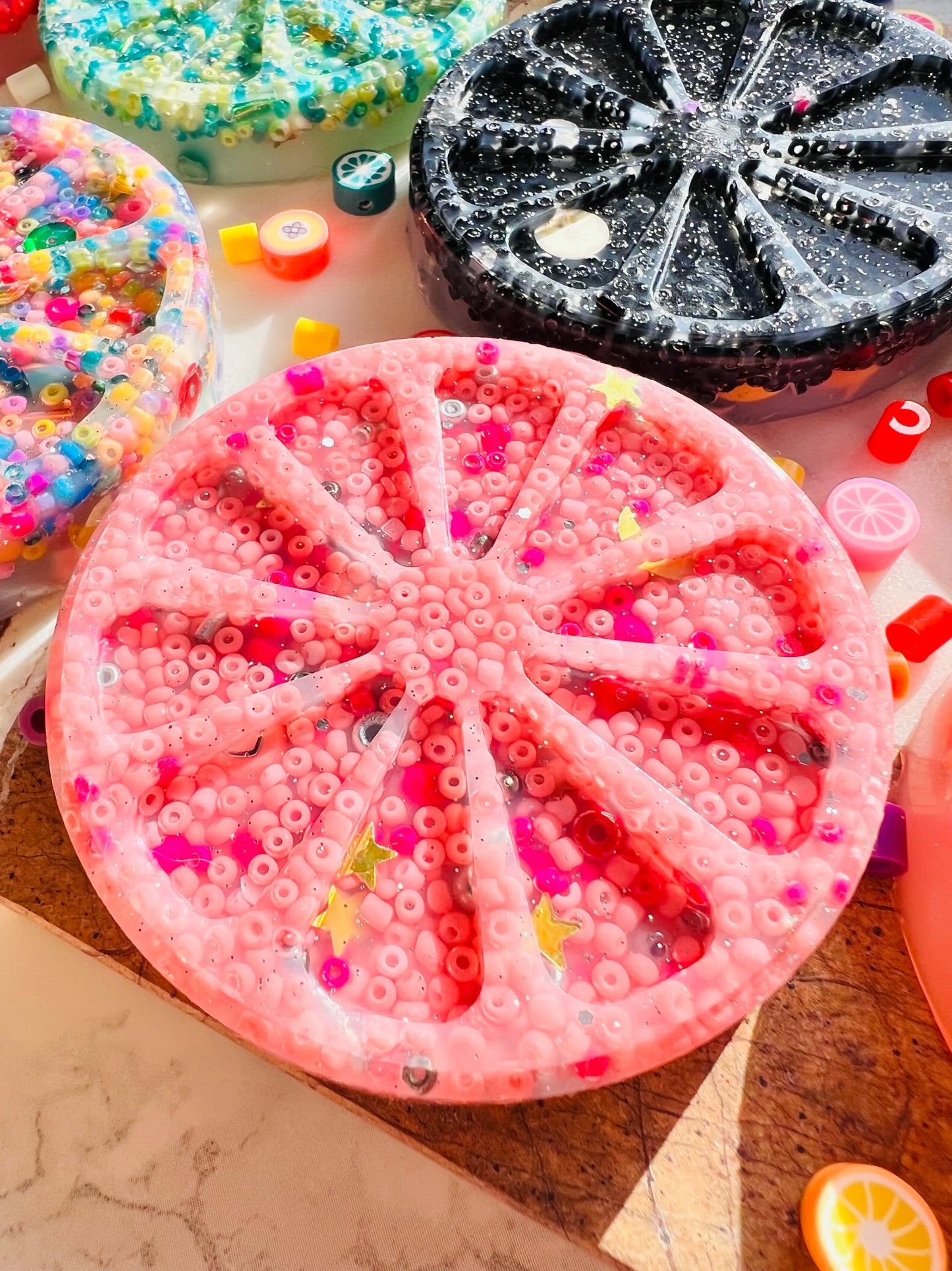 FRUIT picky pad | 9 colours | Easter | Latex Free Neurodiverse | Nail Skin Hair Picking Distraction | Stress Sensory | Fidget | UK Made