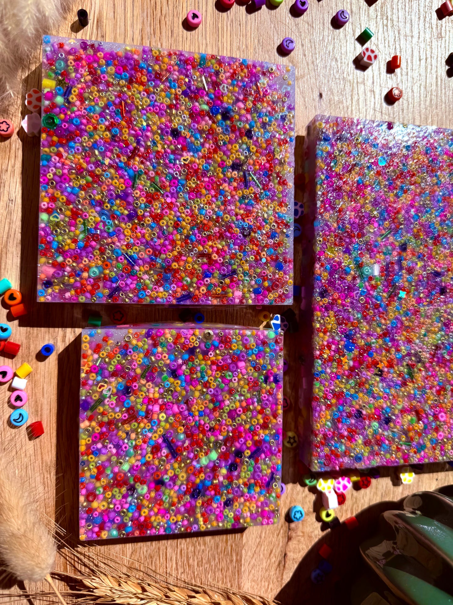 SCAVENGER HUNT picky pad |3 sizes | Valentine |Neurodiverse Stimming Distracting Nail Skin Picking Stress Fidget Aid Random Beads Made UK