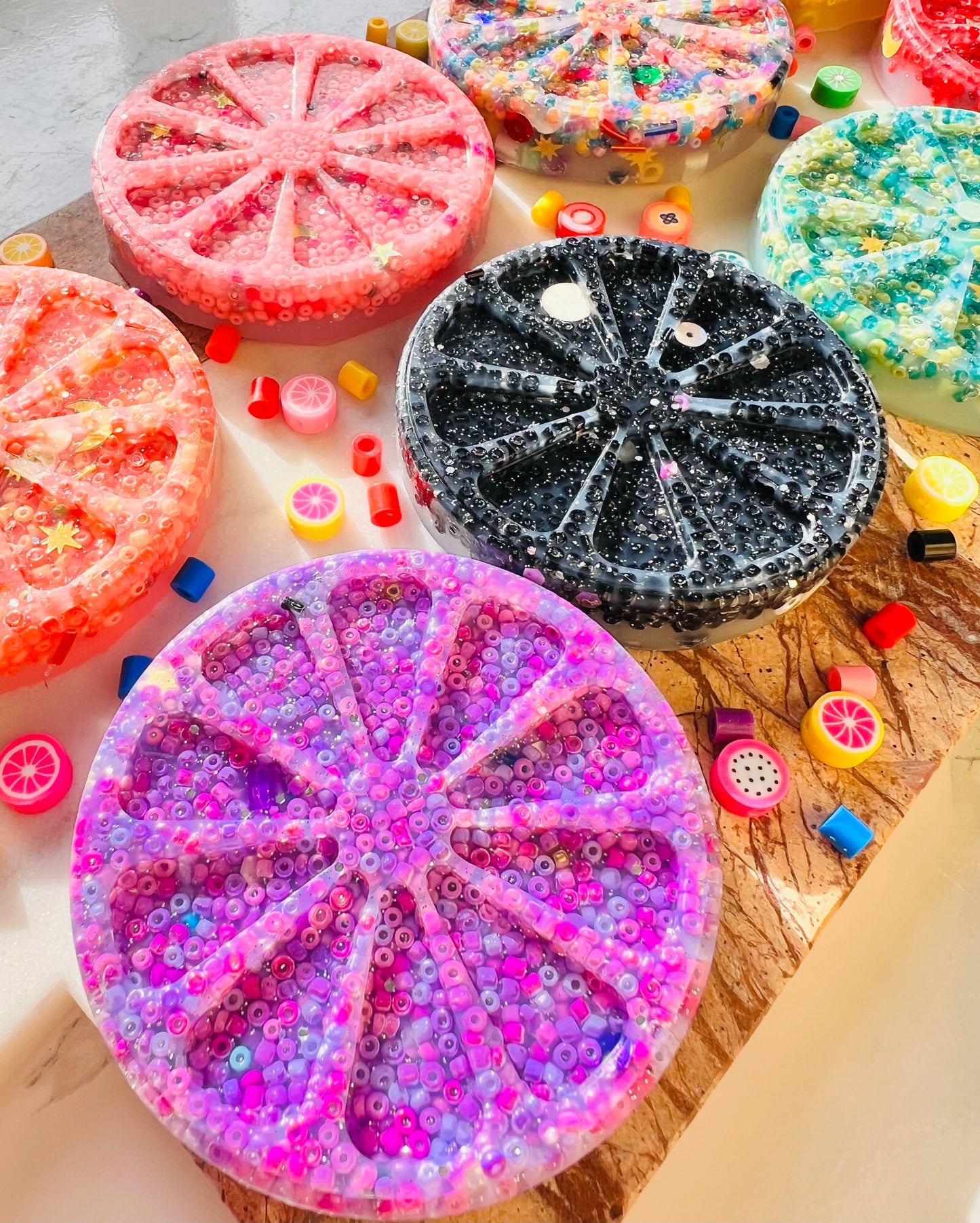 FRUIT picky pad | 9 colours | Easter | Latex Free Neurodiverse | Nail Skin Hair Picking Distraction | Stress Sensory | Fidget | UK Made