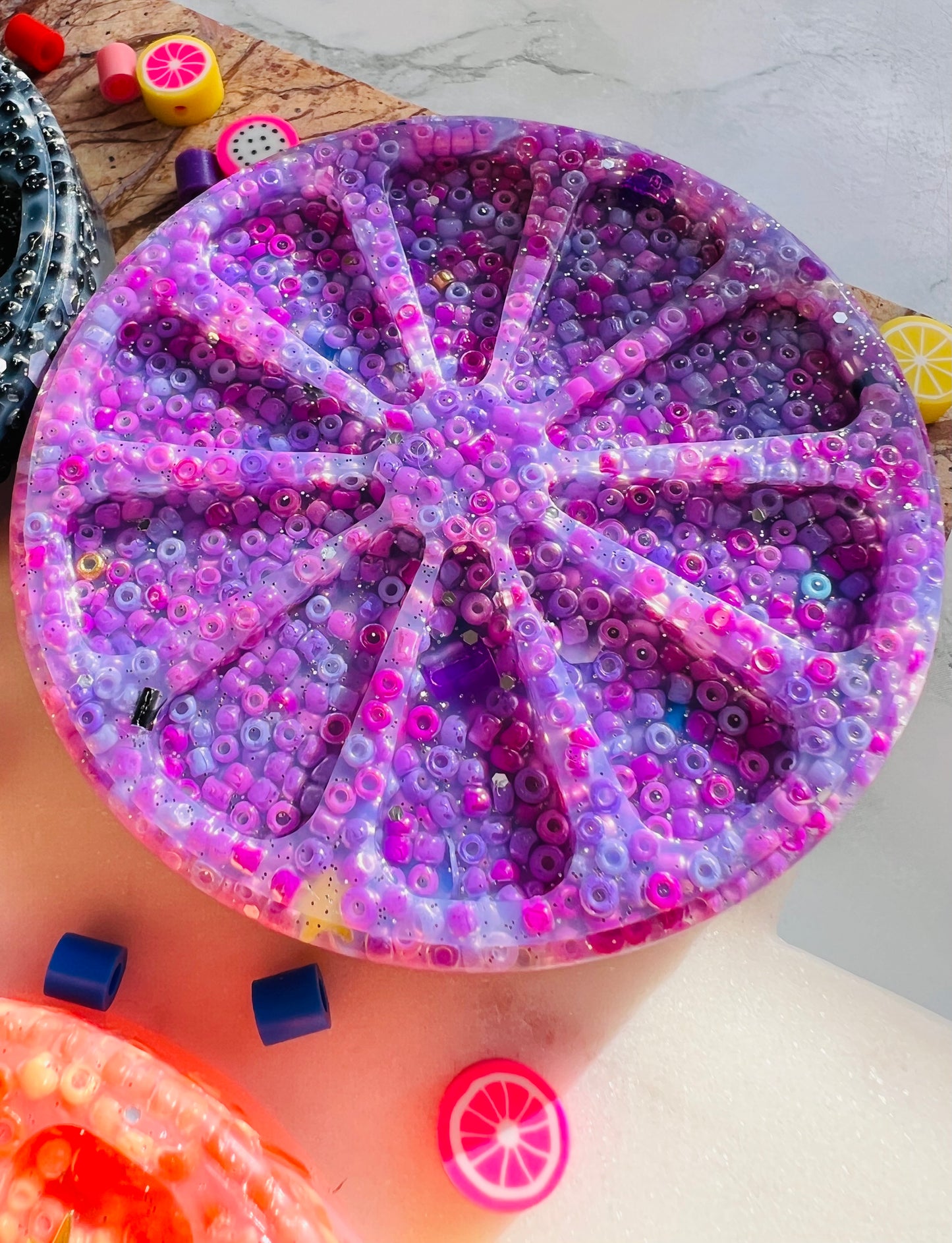 FRUIT picky pad | 9 colours | Easter | Latex Free Neurodiverse | Nail Skin Hair Picking Distraction | Stress Sensory | Fidget | UK Made