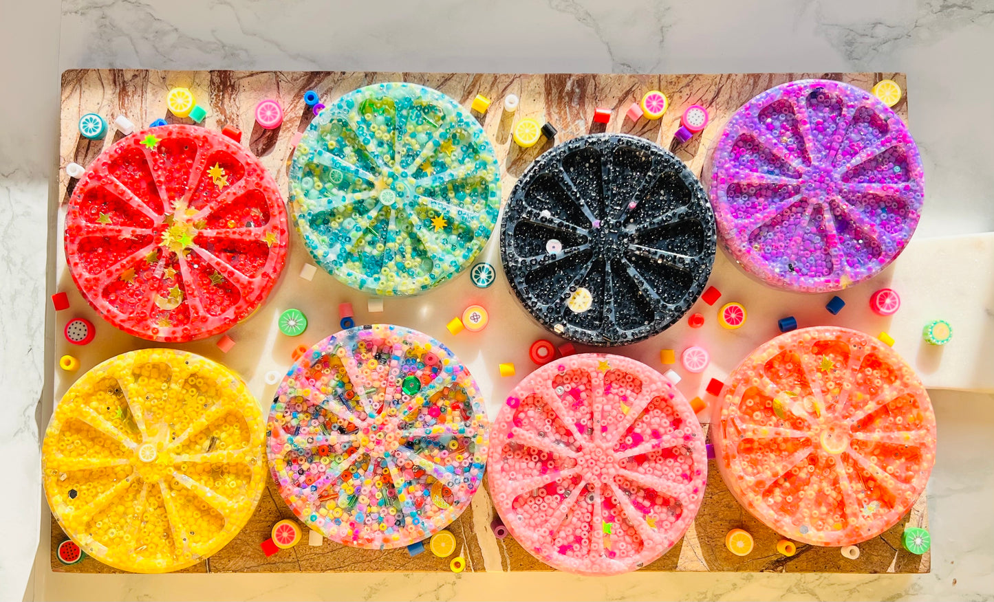 FRUIT picky pad | 9 colours | Easter | Latex Free Neurodiverse | Nail Skin Hair Picking Distraction | Stress Sensory | Fidget | UK Made