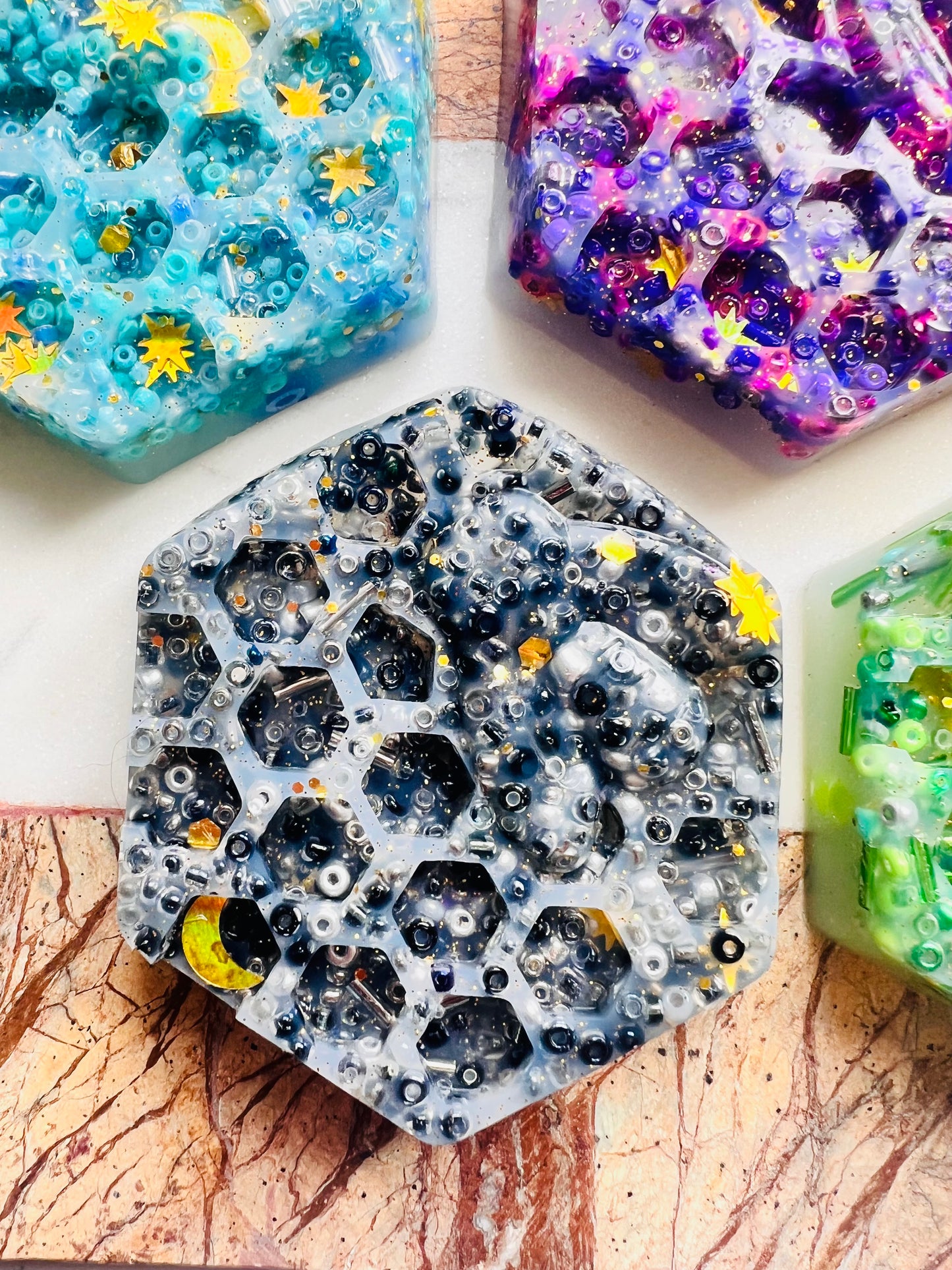 HONEYCOMB picky pad | Easter |8 Colour | Neurodiverse Stimming Distracting Nail Skin Picking Stress | Fidget | Latex free |Made UK