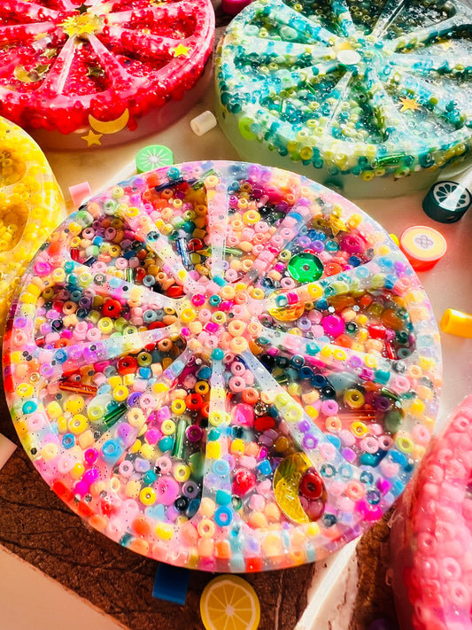 FRUIT picky pad | 9 colours | Easter | Latex Free Neurodiverse | Nail Skin Hair Picking Distraction | Stress Sensory | Fidget | UK Made