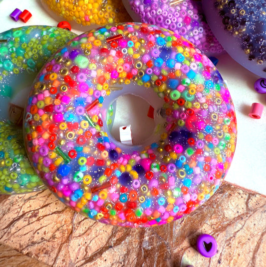 cute and fun rainbow doughnut picky pad