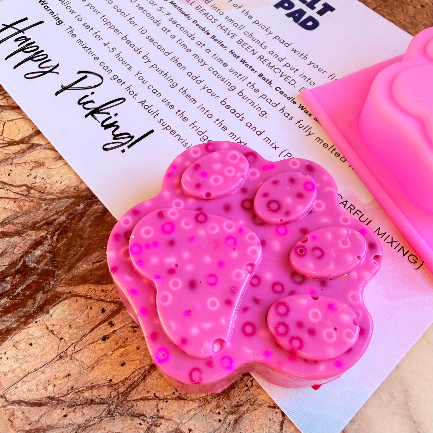 Remeltable and Reusable Paw Picky Pad