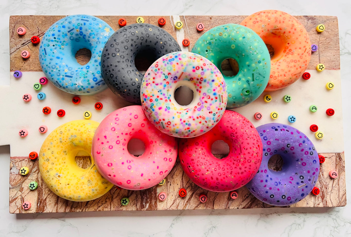REMELTABLE 'DOUGHNUT' picky pad | Reusable | 9 Colour options |Easter | Latex Free| Neurodiverse  Distracting Nail Skin Picking Stress