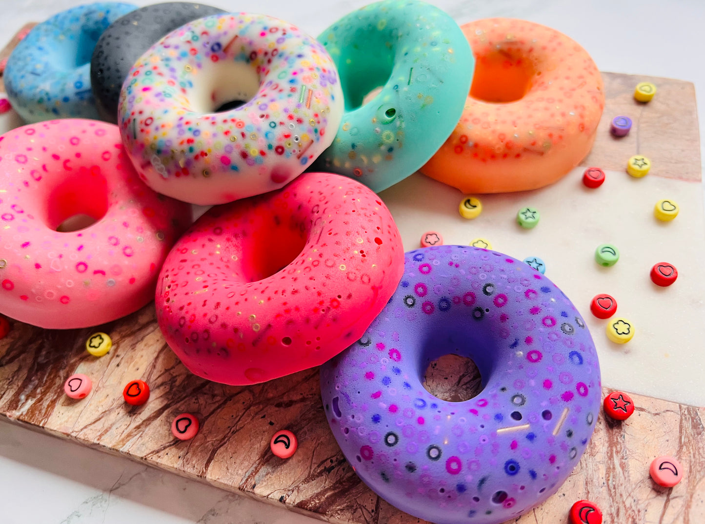 REMELTABLE 'DOUGHNUT' picky pad | Reusable | 9 Colour options |Easter | Latex Free| Neurodiverse  Distracting Nail Skin Picking Stress