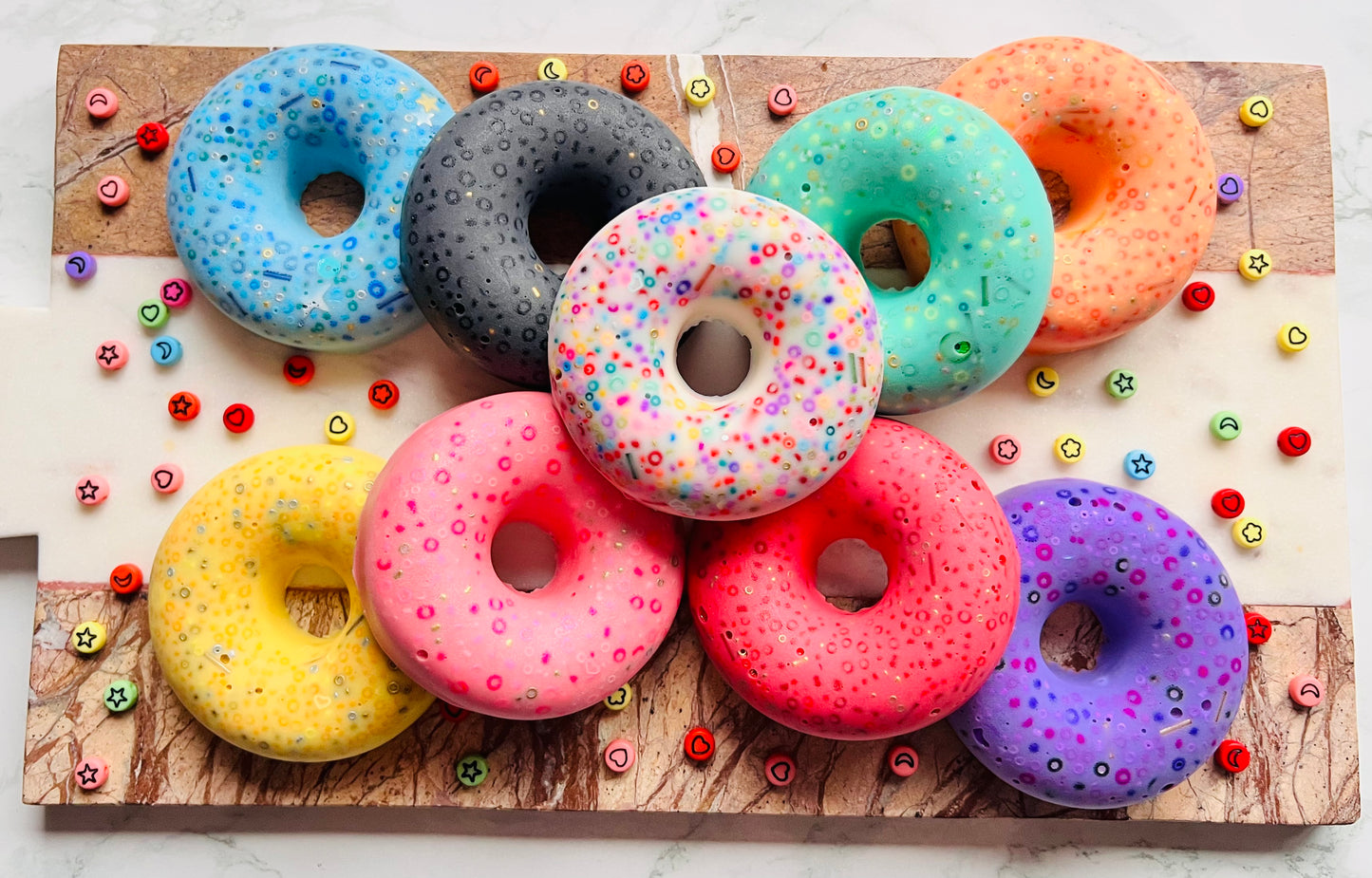 REMELTABLE 'DOUGHNUT' picky pad | Reusable | 9 Colour options |Easter | Latex Free| Neurodiverse  Distracting Nail Skin Picking Stress