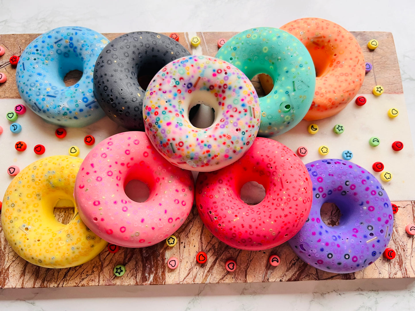 REMELTABLE 'DOUGHNUT' picky pad | Reusable | 9 Colour options |Easter | Latex Free| Neurodiverse  Distracting Nail Skin Picking Stress