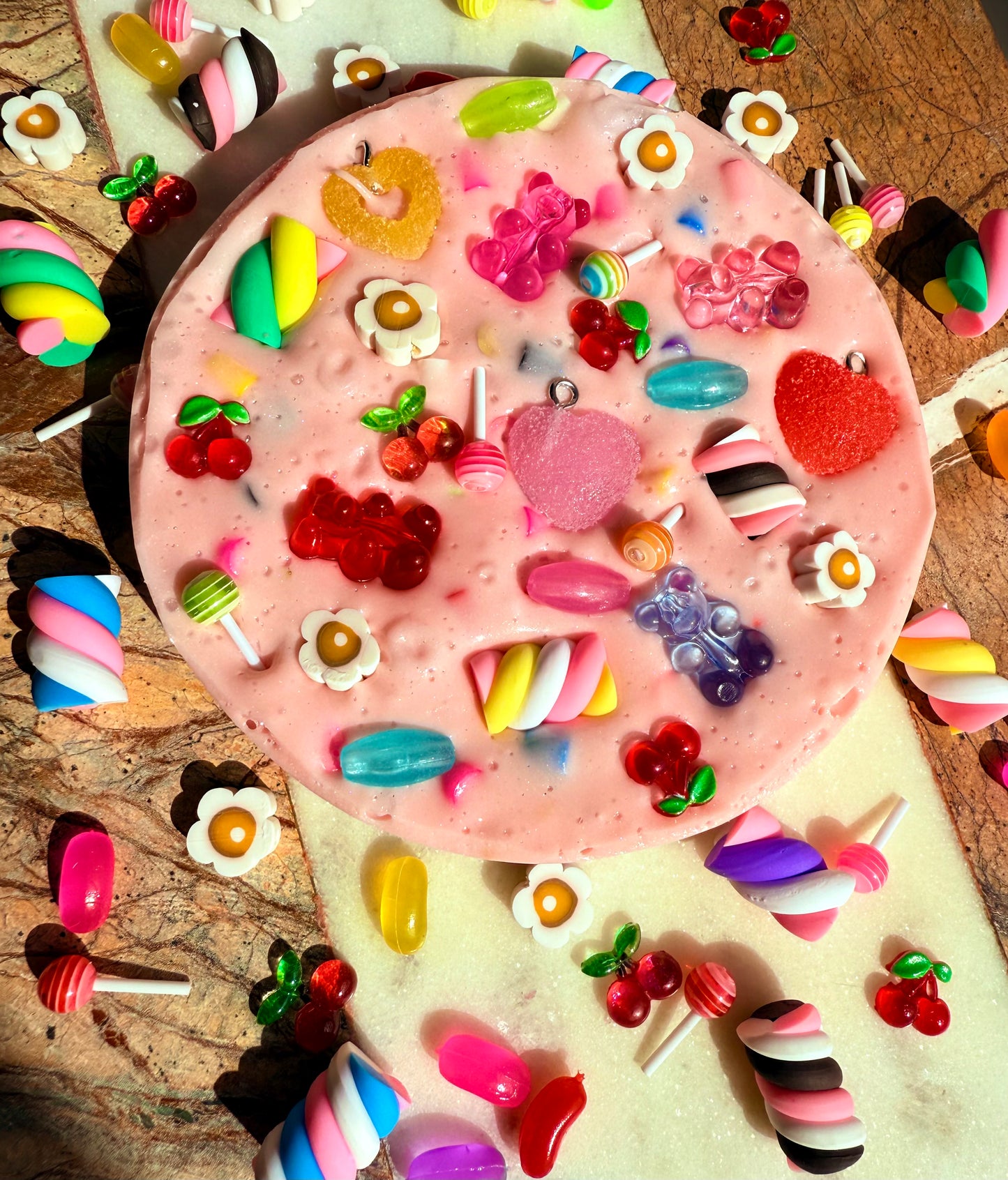 REMELTABLE 'PICK N MIX' picky pad | Reusable | Easter | Circle (10cm)| Latex Free| Neurodiverse  Distracting Nail Skin Picking Stress