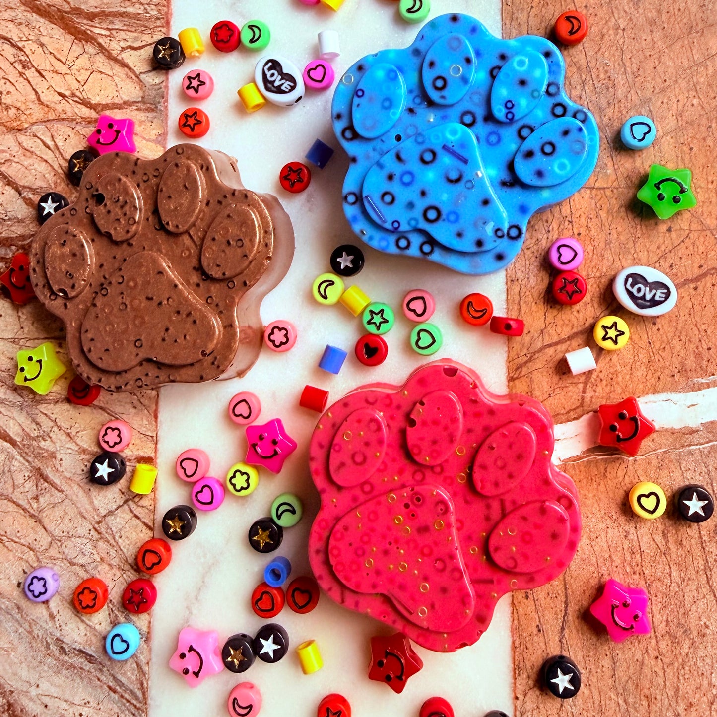 Remeltable animal paw picky pad sensory fidget toy 