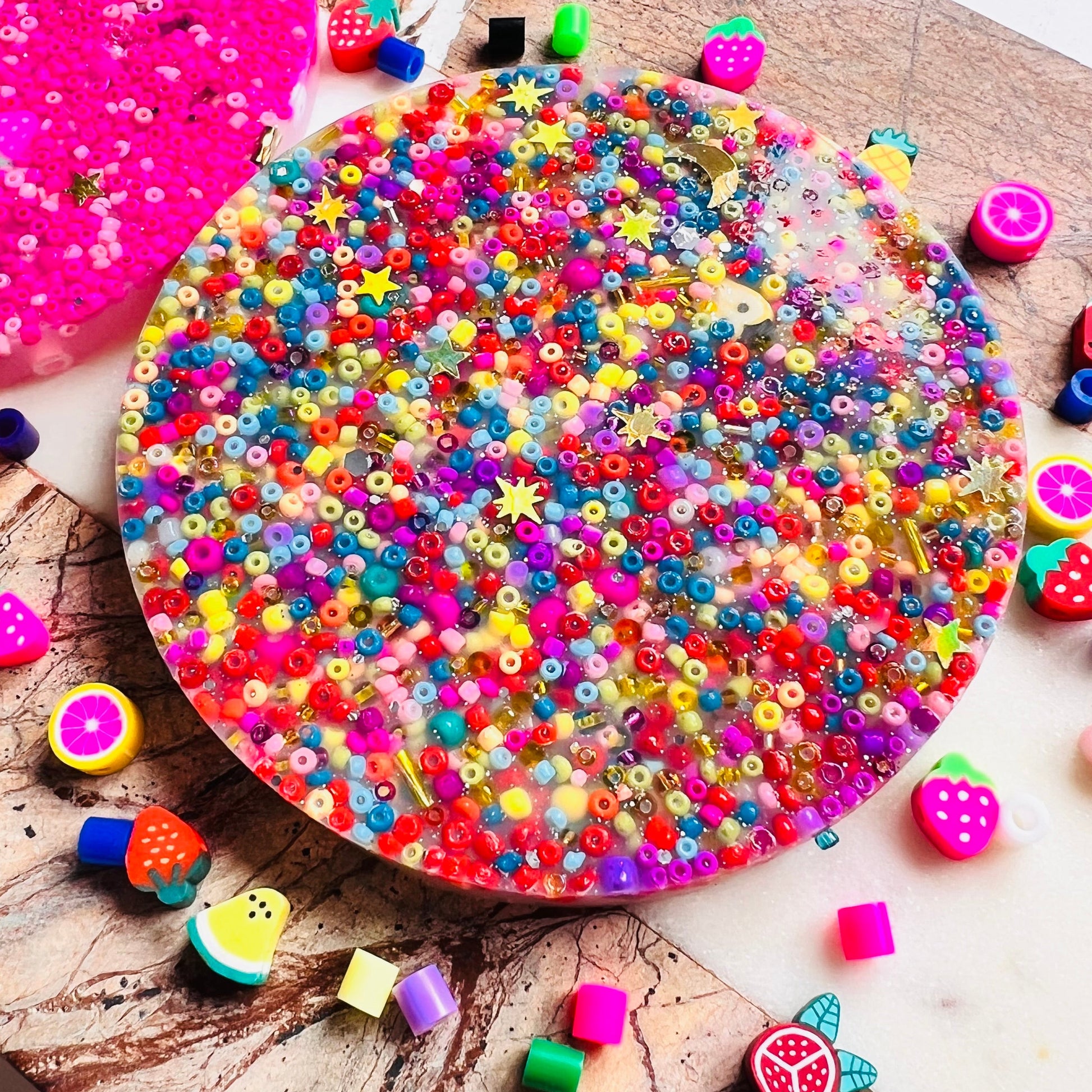 rainbow picky pad. circle in shape 