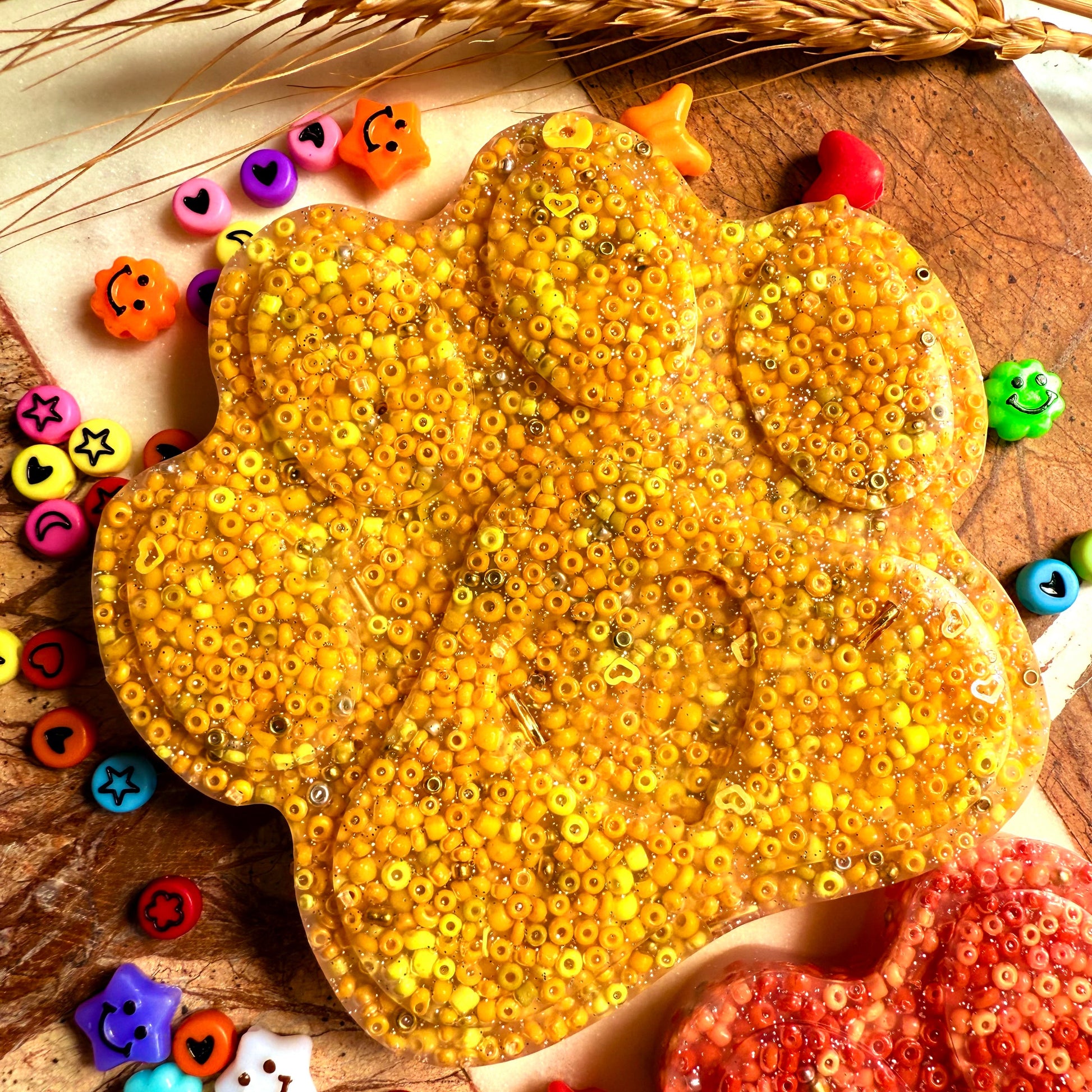 Yellow Large animal paw picky pad sensory fidget toy 