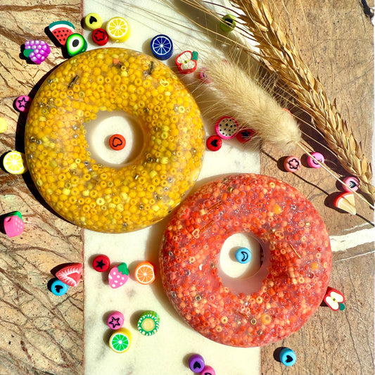 Handmade doughnut picky pad sensory fidget toy 
