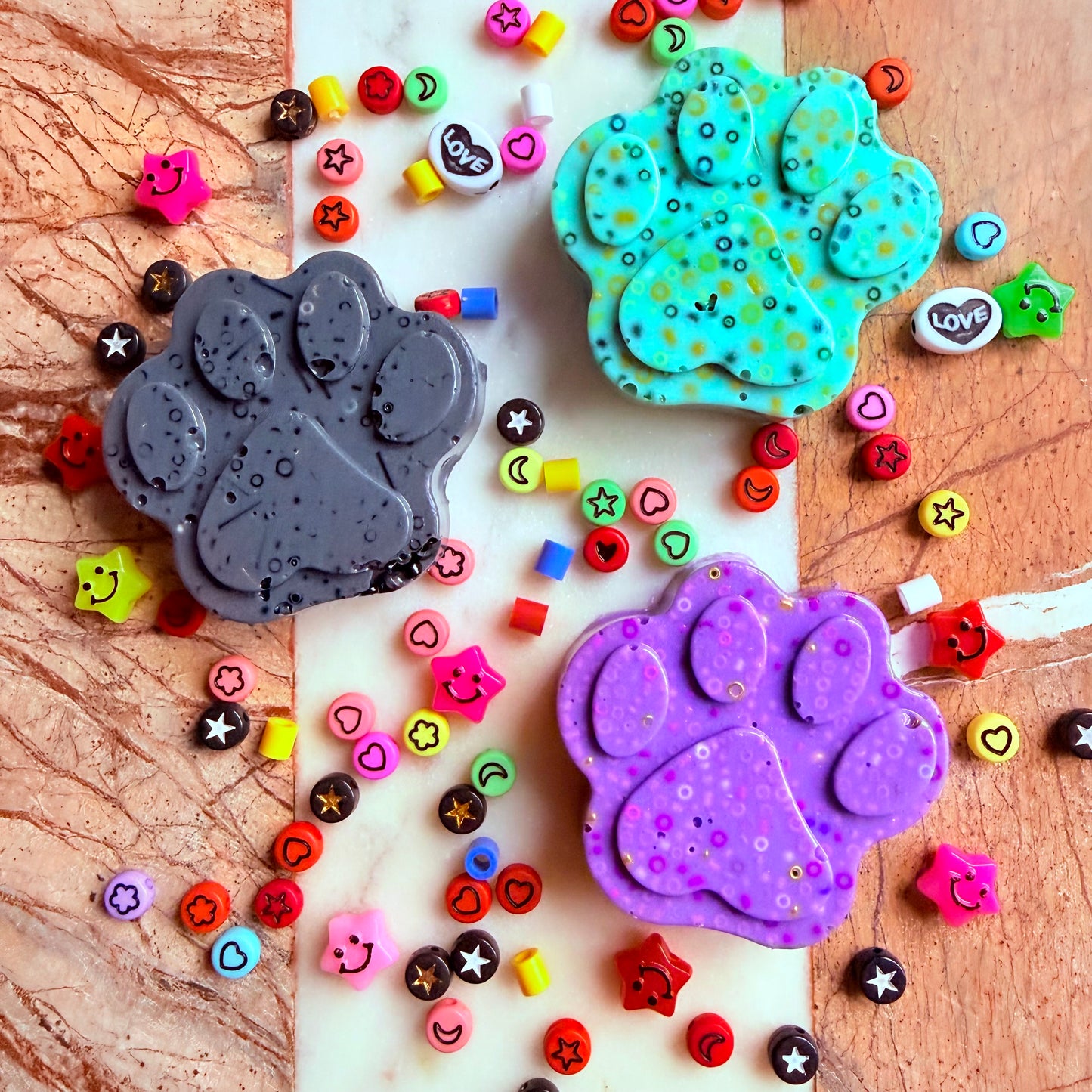 Remeltable animal paw picky pad sensory fidget toy