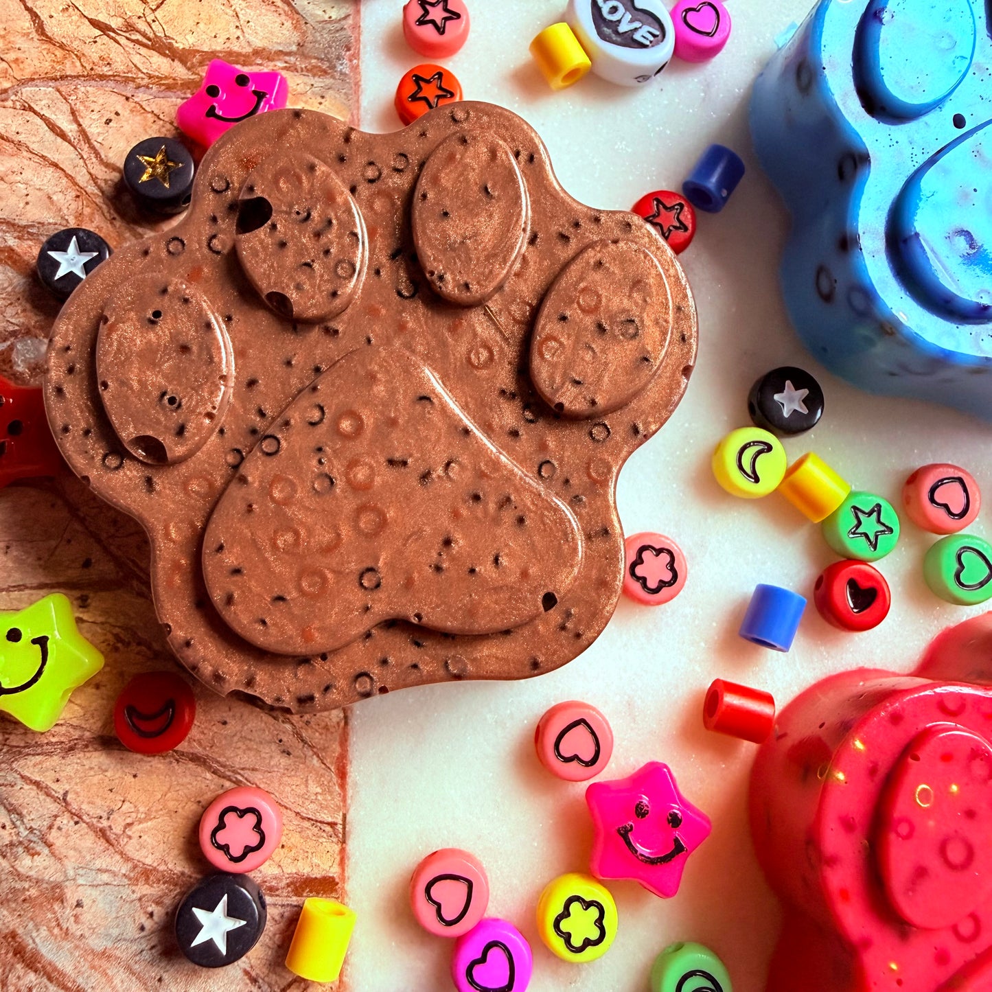 Remeltable brown picky pad sensory fidget toy 