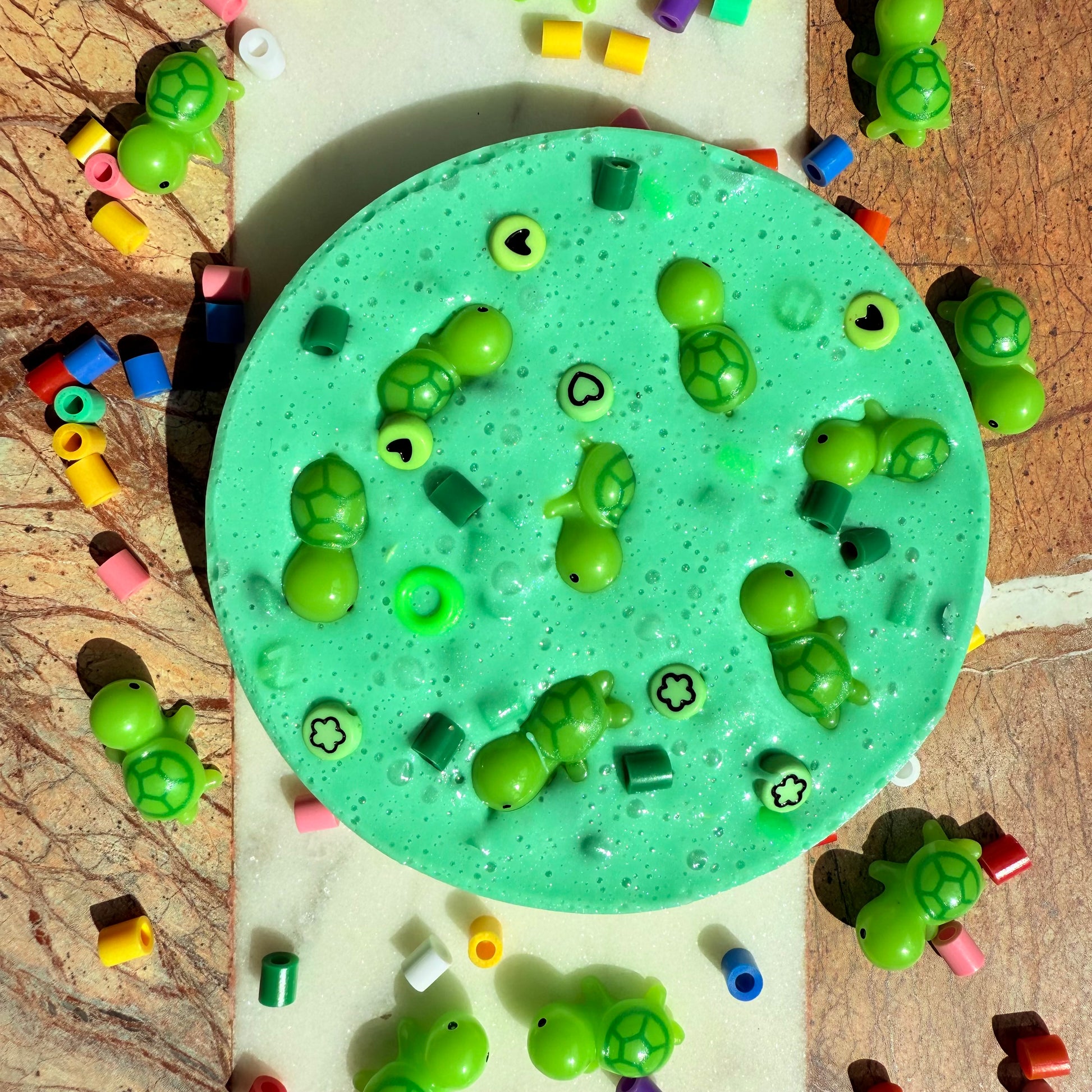 Remeltable turtle picky pad sensory fidget toy